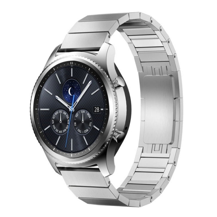 For Huawei GT3 46mm Watch One-bead Steel Original Buckle Watch Band,Width 22mm (Silver)