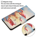 For Samsung Galaxy A50 Painted Pattern Horizontal Flip Leather Case with Holder & Card Slot & Wallet(Flamingo)