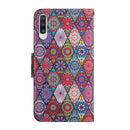 For Samsung Galaxy A70 Painted Pattern Horizontal Flip Leather Case with Holder & Card Slot & Wallet(Rhombus Kaleidoscope)