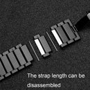 20mm For Samsung Smart Watch One-bead Steel Butterfly Buckle Watch Band(Black)