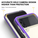 For Samsung Galaxy Z Flip3 5G Bright Series Clear Acrylic + PC+TPU Shockproof Case(Purple)
