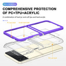 For Samsung Galaxy Z Flip3 5G Bright Series Clear Acrylic + PC+TPU Shockproof Case(Purple)