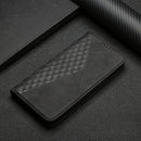 For OPPO A16s / A16 / A54s / A53s 5G / A55 5G Diamond Pattern Splicing Skin Feel Magnetic Horizontal Flip Leather Case with Card Slots & Holder & Wallet(Black)