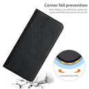 For OPPO A16s / A16 / A54s / A53s 5G / A55 5G Diamond Pattern Splicing Skin Feel Magnetic Horizontal Flip Leather Case with Card Slots & Holder & Wallet(Black)