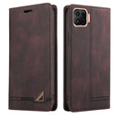 For OPPO F17 Skin Feel Anti-theft Brush Horizontal Flip Leather Case with Holder & Card Slots & Wallet(Brown)