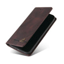 For OPPO F17 Skin Feel Anti-theft Brush Horizontal Flip Leather Case with Holder & Card Slots & Wallet(Brown)