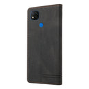 For Xiaomi Redmi 9C Skin Feel Anti-theft Brush Horizontal Flip Leather Case with Holder & Card Slots & Wallet(Black)