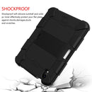 Two-Color Robot Shockproof Silicone + PC Protective Tablet Case with Holder & Pen Slot For iPad mini 6(Black)