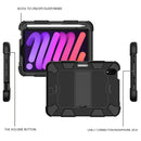 Two-Color Robot Shockproof Silicone + PC Protective Tablet Case with Holder & Pen Slot For iPad mini 6(Black)