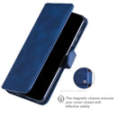 For Motorola Moto Edge 20 Pro Classic Calf Texture PU + TPU Horizontal Flip Leather Case with Holder & Card Slots & Wallet(Blue)