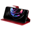 For Motorola Moto Edge 20 Pro Classic Calf Texture PU + TPU Horizontal Flip Leather Case with Holder & Card Slots & Wallet(Red)