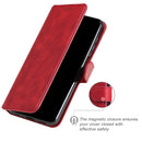 For Motorola Moto Edge 20 Pro Classic Calf Texture PU + TPU Horizontal Flip Leather Case with Holder & Card Slots & Wallet(Red)