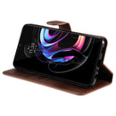 For Motorola Moto Edge 20 Pro Classic Calf Texture PU + TPU Horizontal Flip Leather Case with Holder & Card Slots & Wallet(Brown)