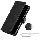 For Motorola Moto Edge 20 Pro Classic Calf Texture PU + TPU Horizontal Flip Leather Case with Holder & Card Slots & Wallet(Black)