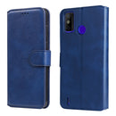 For Tecno Spark 6 Go Classic Calf Texture PU + TPU Horizontal Flip Leather Case with Holder & Card Slots & Wallet(Blue)