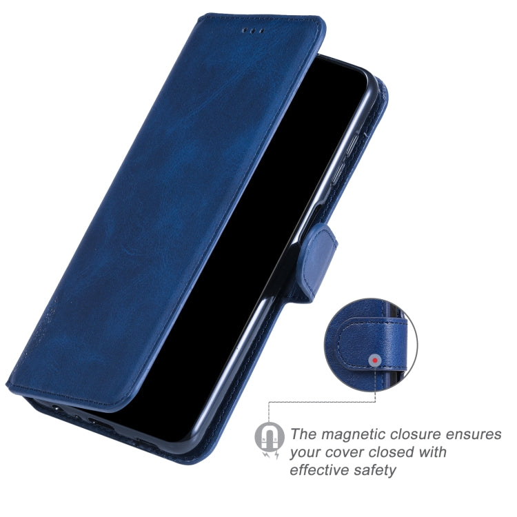 For Tecno Spark 6 Go Classic Calf Texture PU + TPU Horizontal Flip Leather Case with Holder & Card Slots & Wallet(Blue)