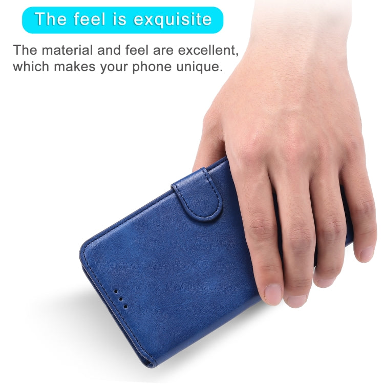 For Tecno Spark 6 Go Classic Calf Texture PU + TPU Horizontal Flip Leather Case with Holder & Card Slots & Wallet(Blue)