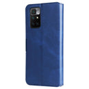 For Xiaomi Redmi 10 Classic Calf Texture PU + TPU Horizontal Flip Leather Case with Holder & Card Slots & Wallet(Blue)
