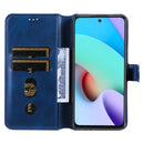 For Xiaomi Redmi 10 Classic Calf Texture PU + TPU Horizontal Flip Leather Case with Holder & Card Slots & Wallet(Blue)