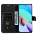 For Xiaomi Redmi 10 Classic Calf Texture PU + TPU Horizontal Flip Leather Case with Holder & Card Slots & Wallet(Black)