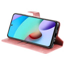 For Xiaomi Redmi 10 Classic Calf Texture PU + TPU Horizontal Flip Leather Case with Holder & Card Slots & Wallet(Rose Gold)