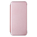 For Doogee S86 / S86 Pro Carbon Fiber Texture Magnetic Horizontal Flip TPU + PC + PU Leather Case with Card Slot(Pink)