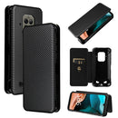 For Doogee S86 / S86 Pro Carbon Fiber Texture Magnetic Horizontal Flip TPU + PC + PU Leather Case with Card Slot(Black)