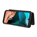 For Doogee S86 / S86 Pro Carbon Fiber Texture Magnetic Horizontal Flip TPU + PC + PU Leather Case with Card Slot(Black)