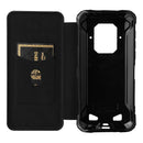 For Doogee S86 / S86 Pro Carbon Fiber Texture Magnetic Horizontal Flip TPU + PC + PU Leather Case with Card Slot(Black)