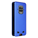 For Doogee S86 / S86 Pro Carbon Fiber Texture Magnetic Horizontal Flip TPU + PC + PU Leather Case with Card Slot(Blue)