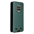 For Doogee S86 / S86 Pro Carbon Fiber Texture Magnetic Horizontal Flip TPU + PC + PU Leather Case with Card Slot(Green)