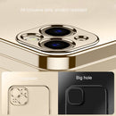 Electroplated Edge Frosted TPU Shockproof Case For iPhone 13 Pro Max(Gold)