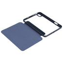 Deformation Transparent Acrylic Horizontal Flip PU Leather Tablet Case with Multi-folding Holder & Sleep / Wake-up Function & Pen Slot For iPad mini 6(Dark Blue)
