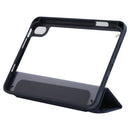 Deformation Transparent Acrylic Horizontal Flip PU Leather Tablet Case with Multi-folding Holder & Sleep / Wake-up Function & Pen Slot For iPad mini 6(Dark Blue)