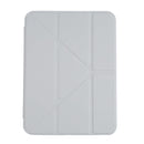 Deformation Transparent Acrylic Horizontal Flip PU Leather Tablet Case with Multi-folding Holder & Sleep / Wake-up Function & Pen Slot For iPad mini 6(Grey)