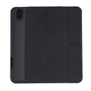 Deformation Transparent Acrylic Horizontal Flip PU Leather Tablet Case with Multi-folding Holder & Sleep / Wake-up Function & Pen Slot For iPad mini 6(Black)
