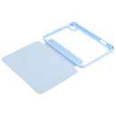 Deformation Transparent Acrylic Horizontal Flip PU Leather Tablet Case with Multi-folding Holder & Sleep / Wake-up Function & Pen Slot For iPad mini 6(Baby Blue)