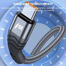 ADC-005 6A USB to USB-C / Type-C Weave Fast Charging Data Cable, Length:2m(Black)