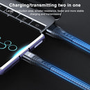 ADC-005 6A USB to USB-C / Type-C Weave Fast Charging Data Cable, Length:2m(Black)
