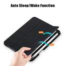Solid Color TPU Horizontal Flip Leather Tablet Case with Three-folding Holder & Pen Slot & Sleep / Wake-up Function For iPad mini 6(Black)