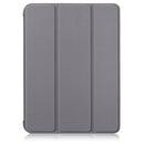 Solid Color TPU Horizontal Flip Leather Tablet Case with Three-folding Holder & Pen Slot & Sleep / Wake-up Function For iPad mini 6(Grey)