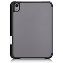 Solid Color TPU Horizontal Flip Leather Tablet Case with Three-folding Holder & Pen Slot & Sleep / Wake-up Function For iPad mini 6(Grey)