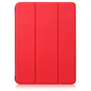 Solid Color TPU Horizontal Flip Leather Tablet Case with Three-folding Holder & Pen Slot & Sleep / Wake-up Function For iPad mini 6(Red)
