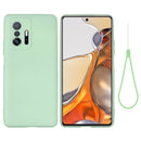 For Xiaomi 11T 5G Solid Color Liquid Silicone Dropproof Full Coverage Protective Case(Green)