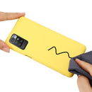 For Xiaomi Redmi 10 Solid Color Liquid Silicone Dropproof Full Coverage Protective Case(Yellow)