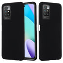 For Xiaomi Redmi 10 Solid Color Liquid Silicone Dropproof Full Coverage Protective Case(Black)