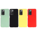 For Xiaomi Redmi 10 Solid Color Liquid Silicone Dropproof Full Coverage Protective Case(Black)