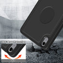 Cloth Texture Multi-folding Horizontal Flip PU Leather Shockproof Tablet Case with Holder & Sleep / Wake-up Function & Pen Slot For iPad mini 6(Black)