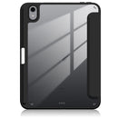Solid Color TPU + Acrylic Horizontal Flip Leather Tablet Case with Three-folding Holder & Sleep / Wake-up Function & Pen Slot For iPad mini 6(Black)