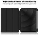 Solid Color TPU + Acrylic Horizontal Flip Leather Tablet Case with Three-folding Holder & Sleep / Wake-up Function & Pen Slot For iPad mini 6(Black)